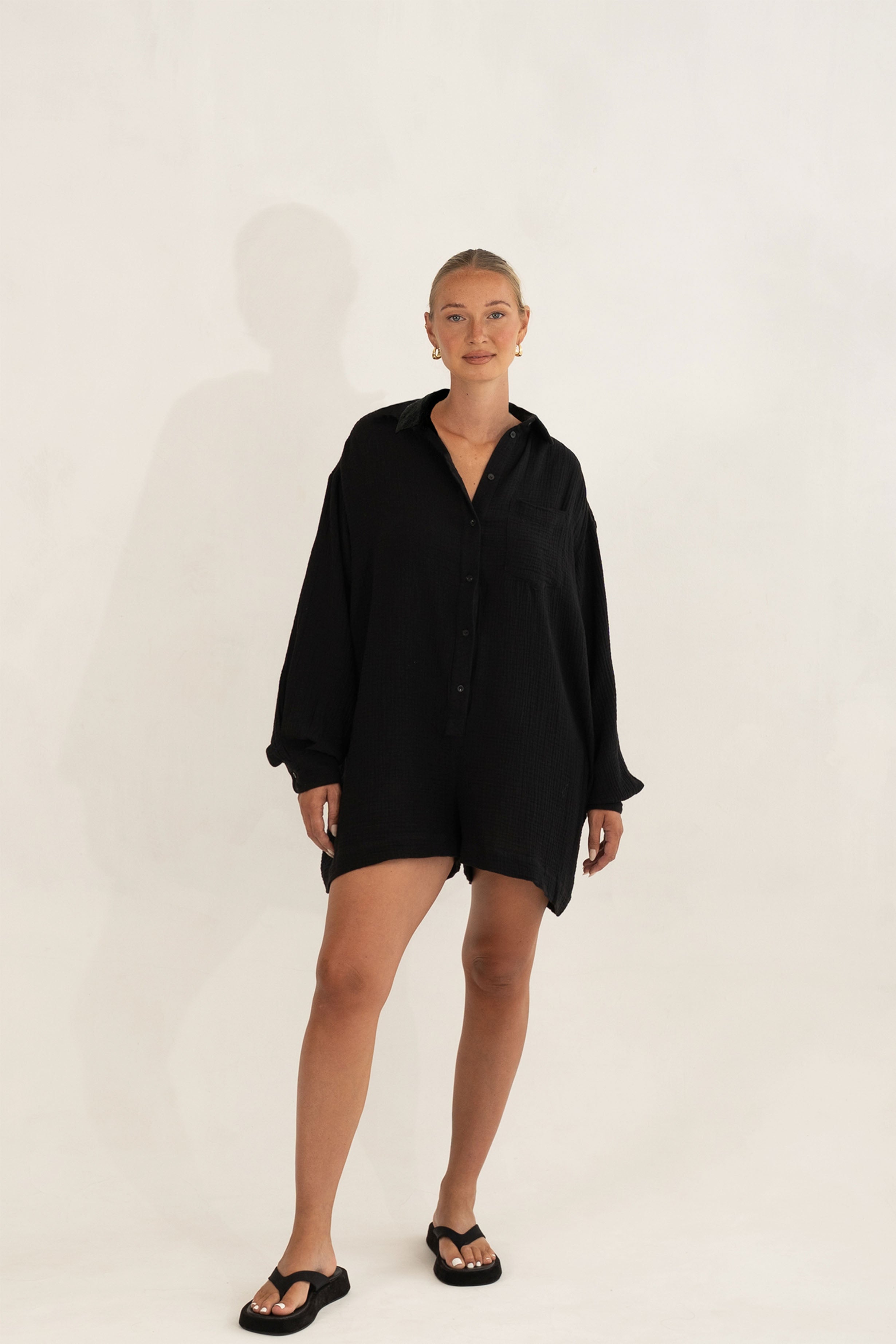 BIANCA ROMPER - Black