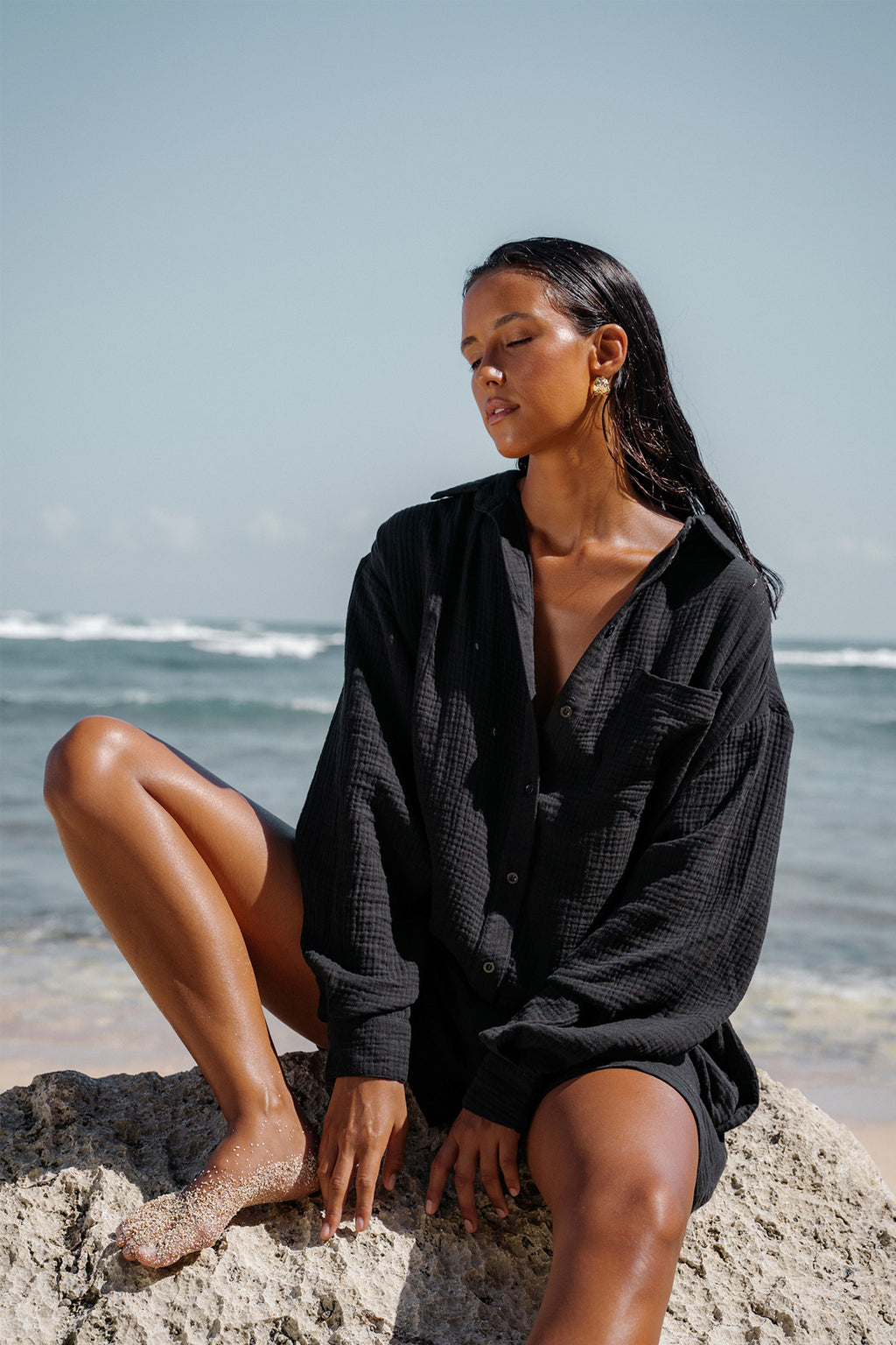BIANCA ROMPER - Black
