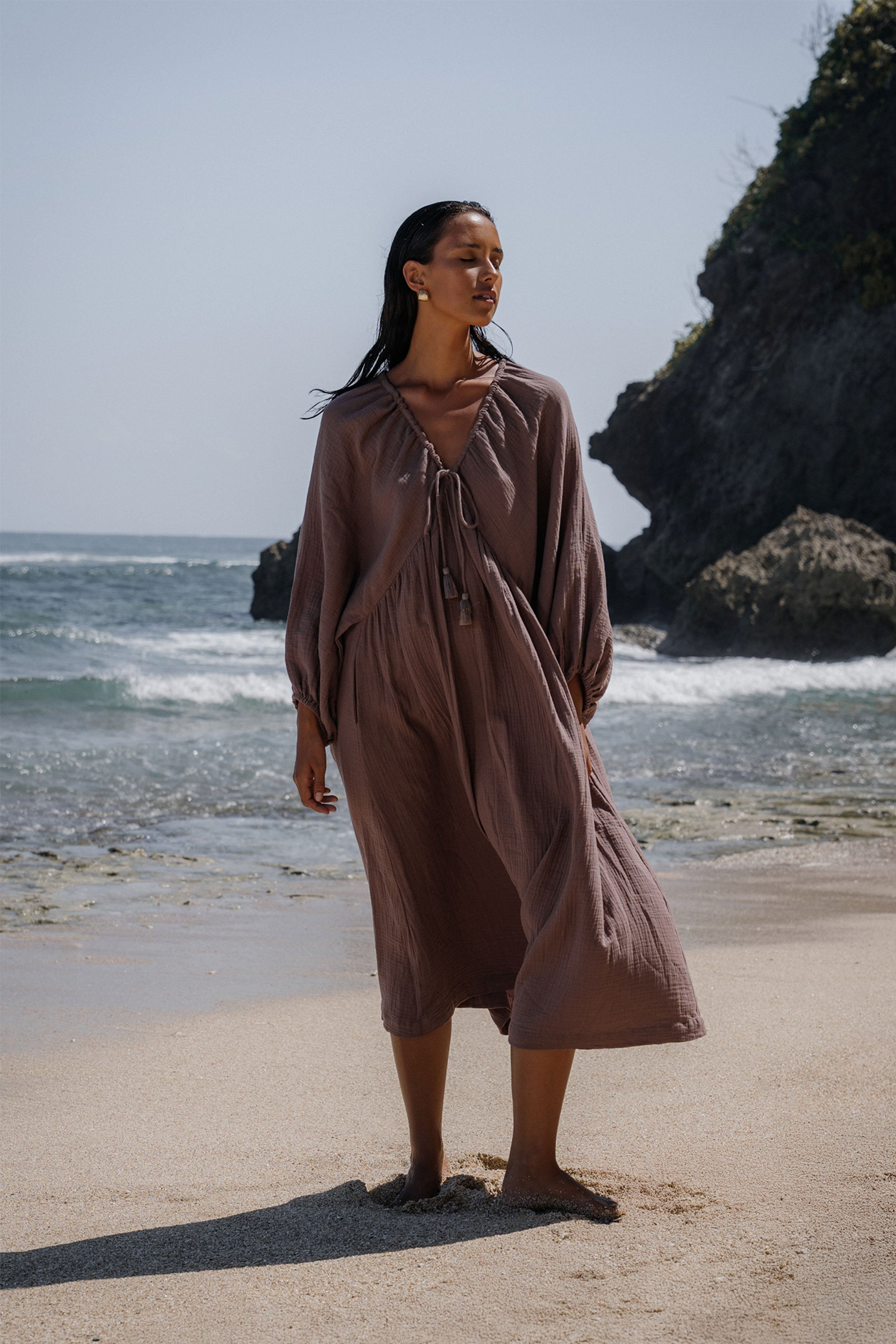 CAMILLA DRESS - Cocoa