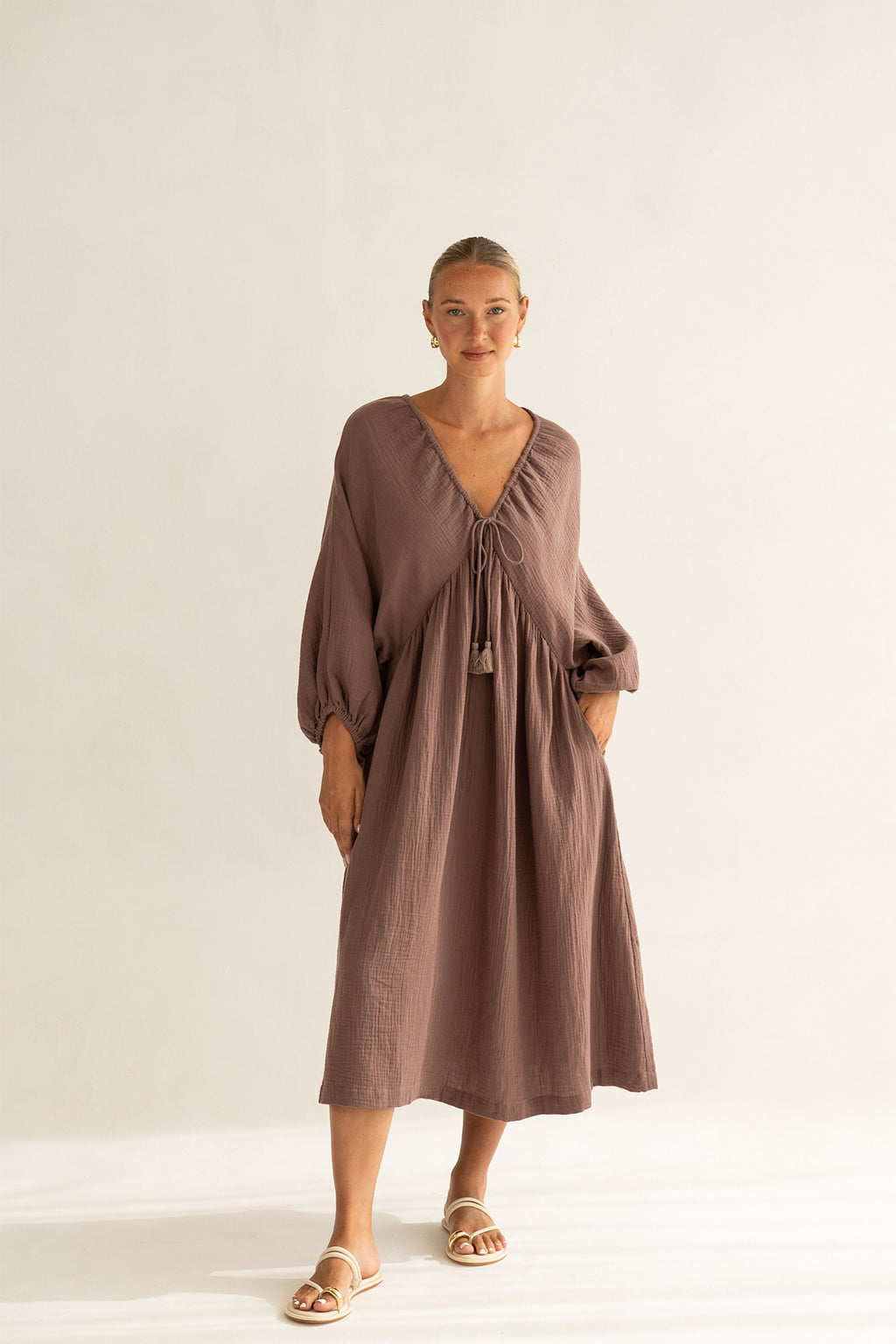 CAMILLA DRESS - Cocoa