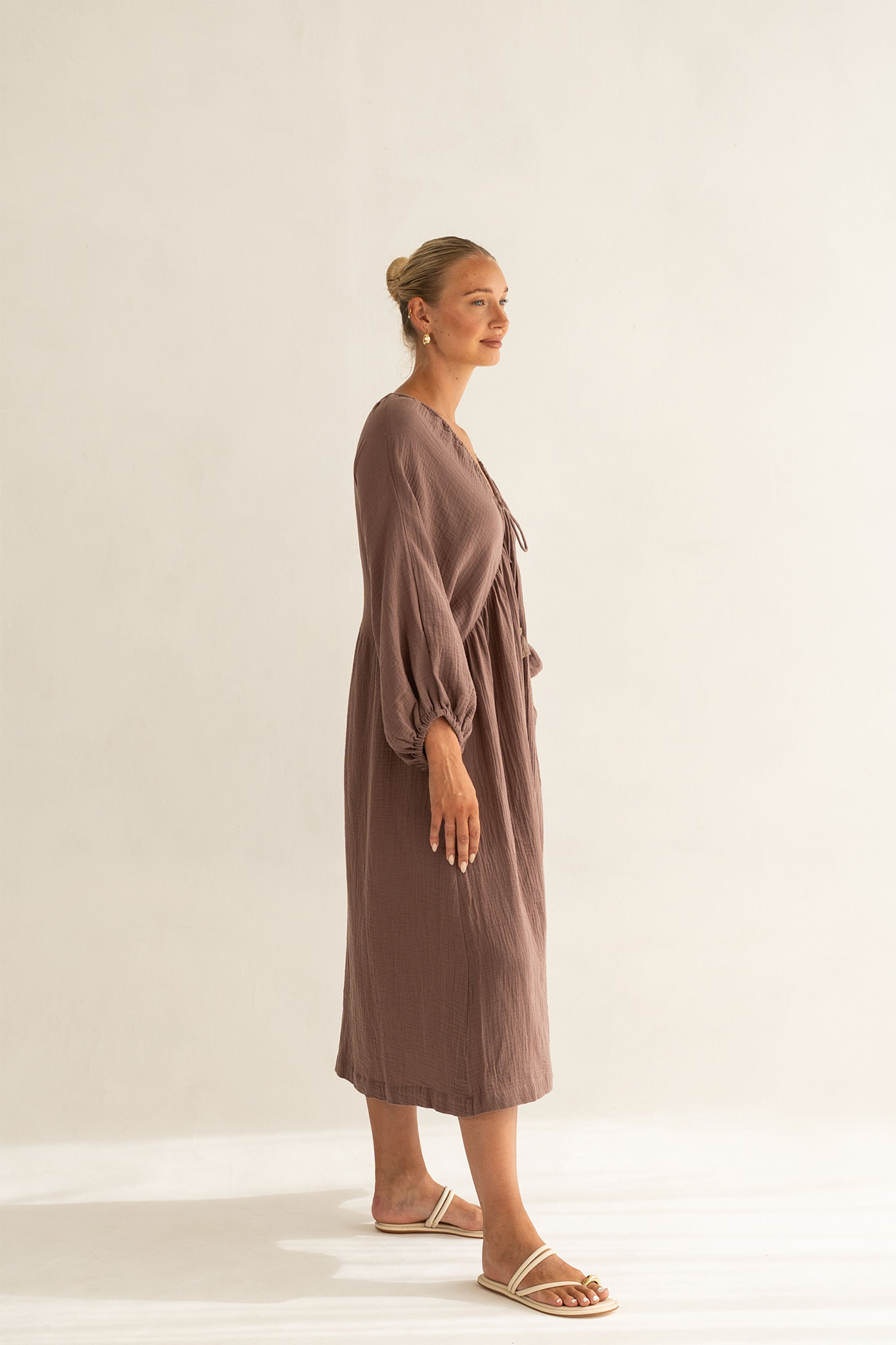 CAMILLA DRESS - Cocoa