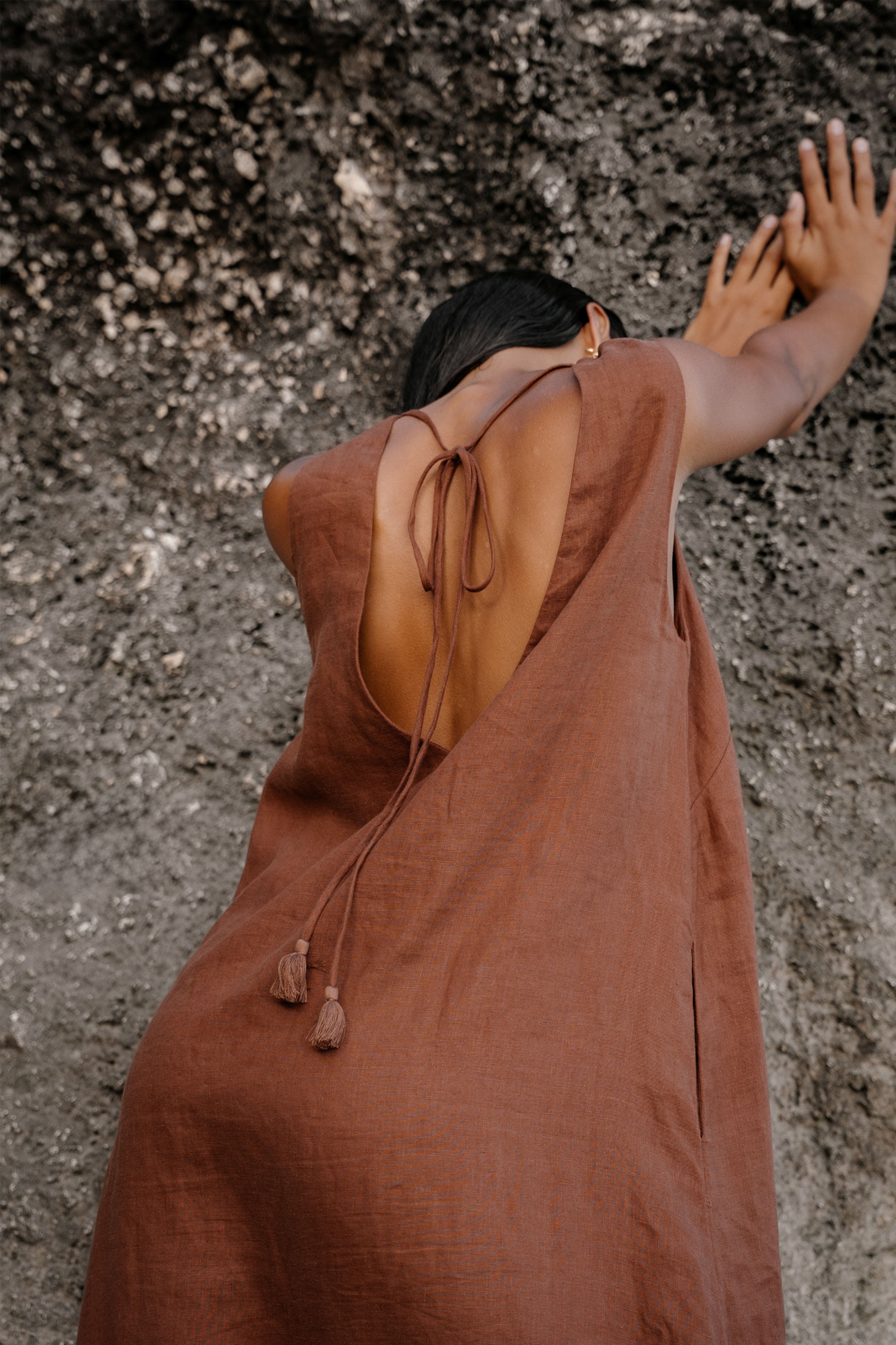 CELINE DRESS - Cinnamon