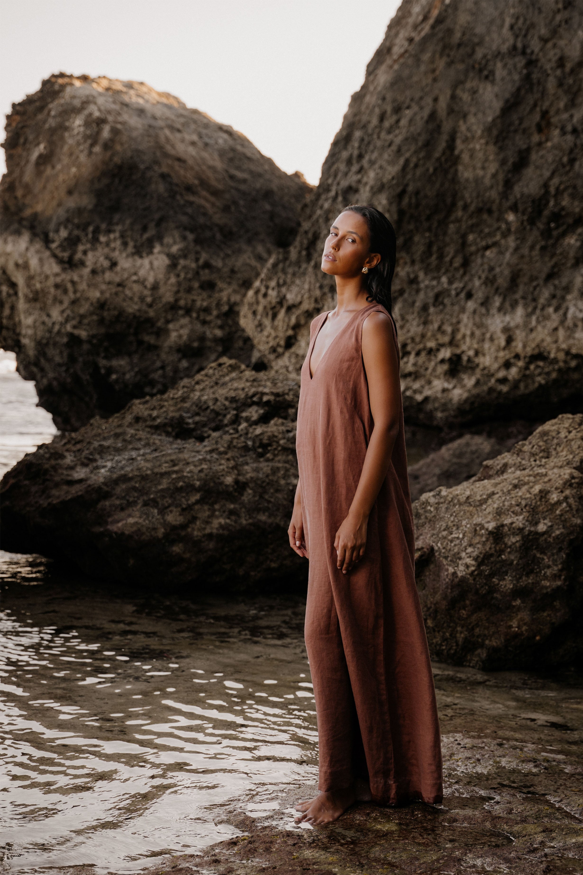 CELINE DRESS - Cinnamon