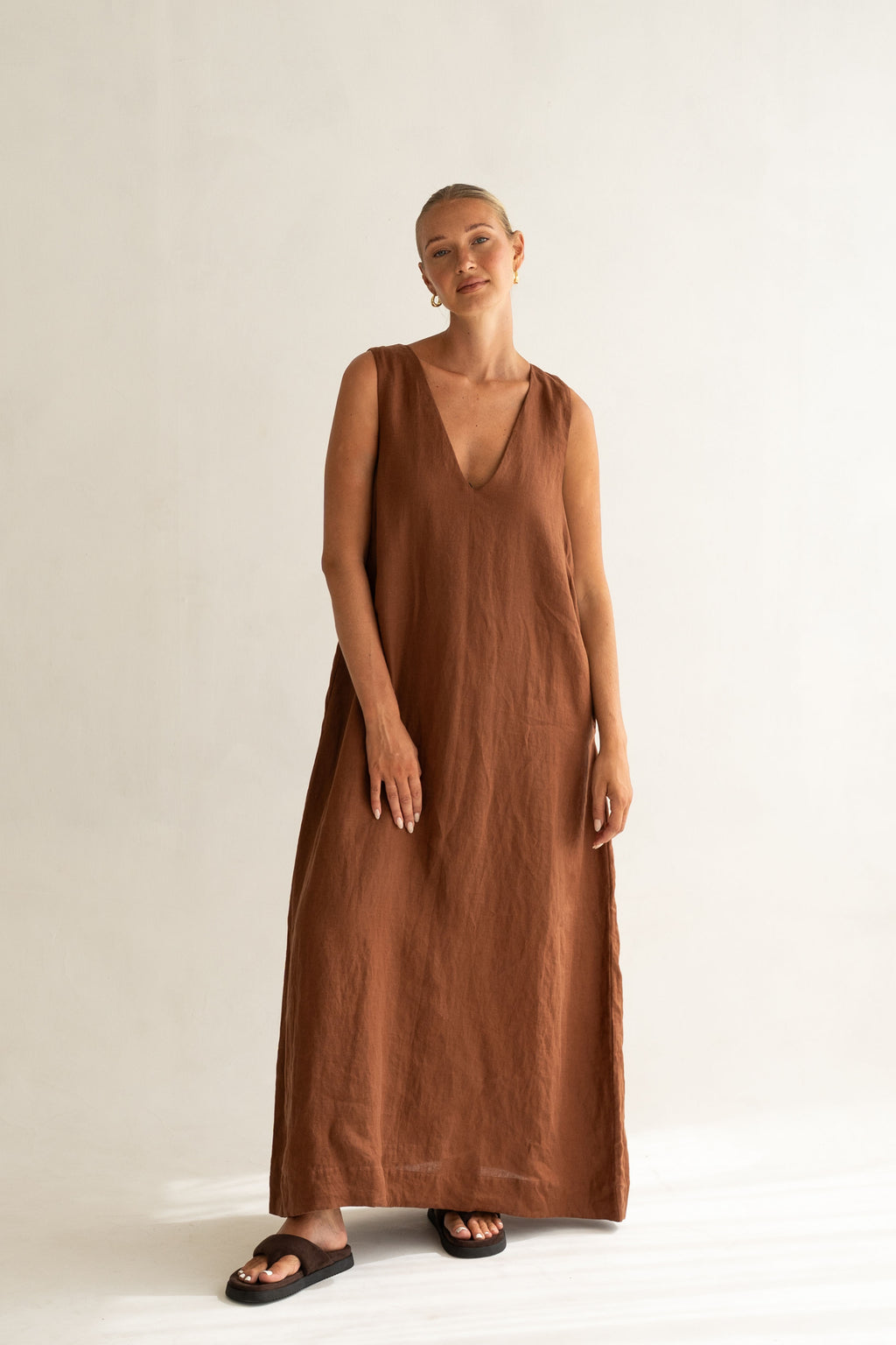 CELINE DRESS - Cinnamon