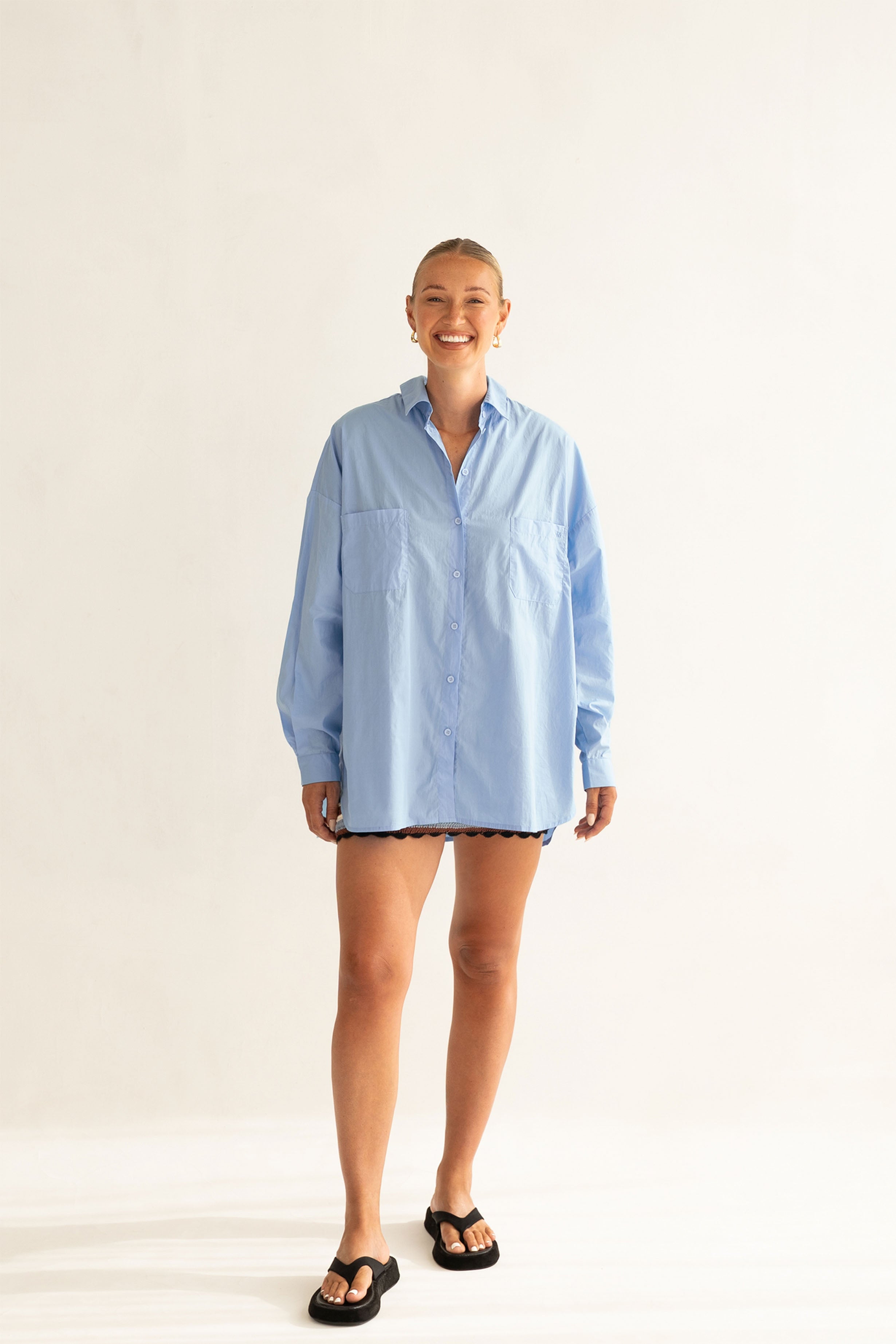 RYLEE SHIRT - Powder Blue