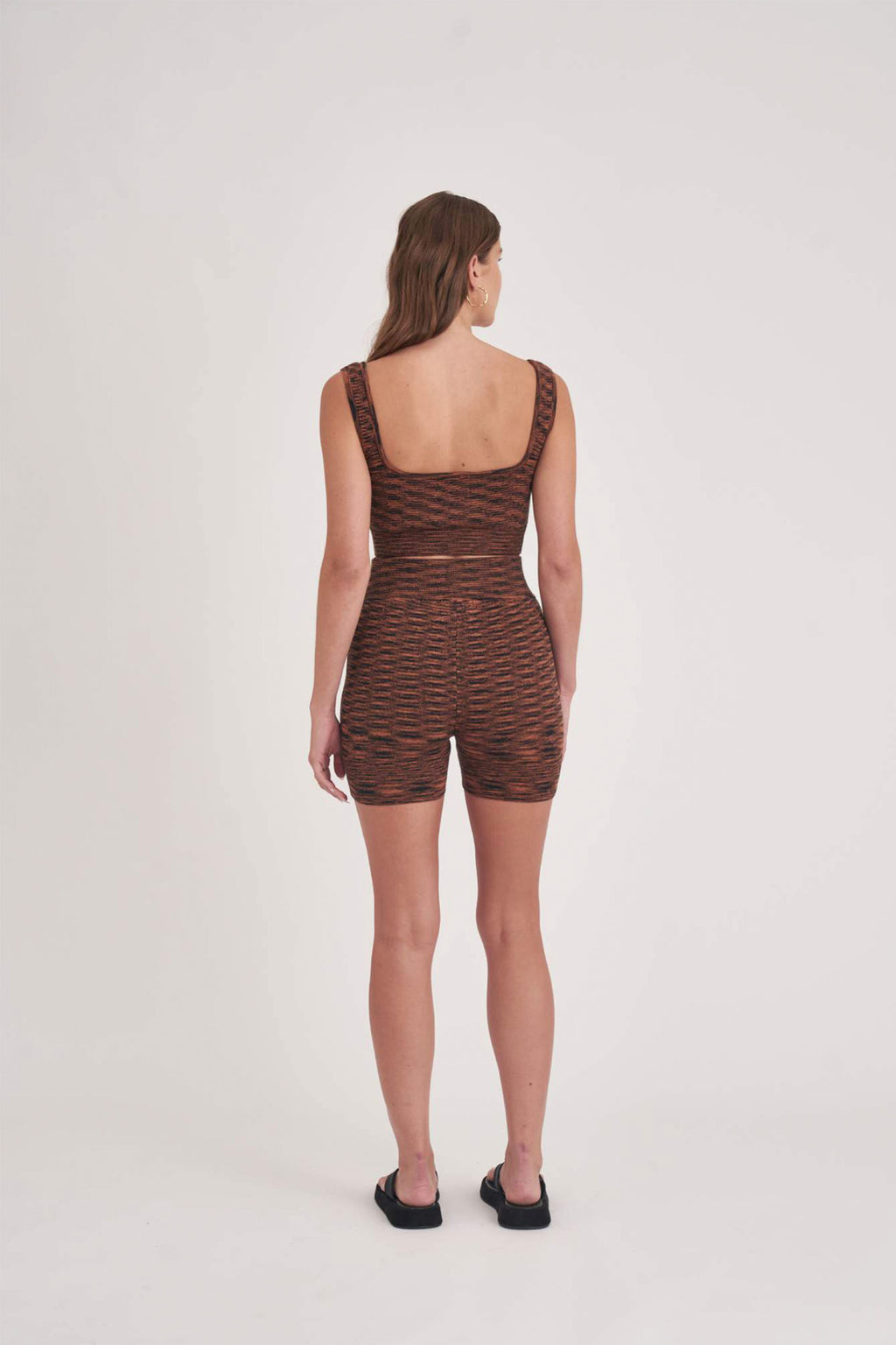 SADIE CROP - Black/Clay