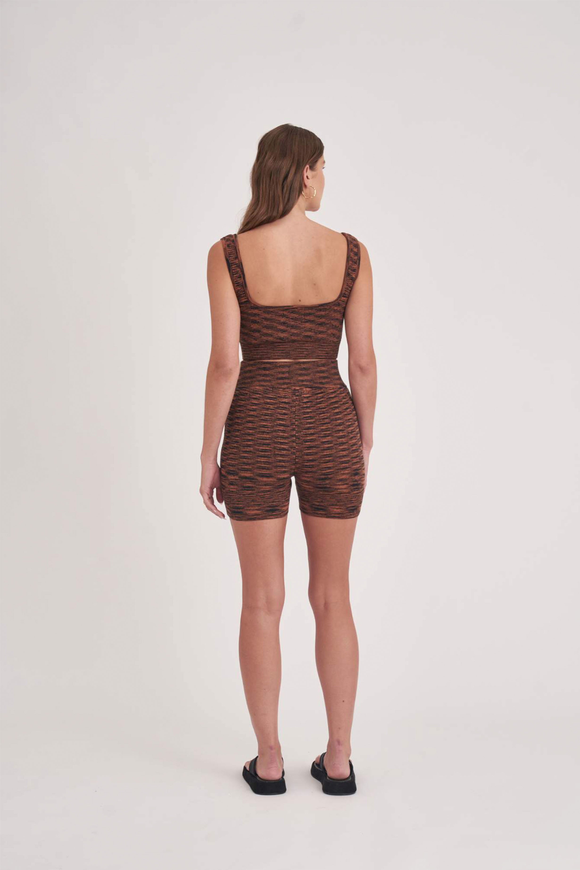 SADIE CROP - Black/Clay