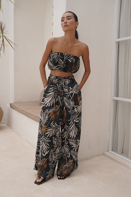 HALLE PANT - Palm Print